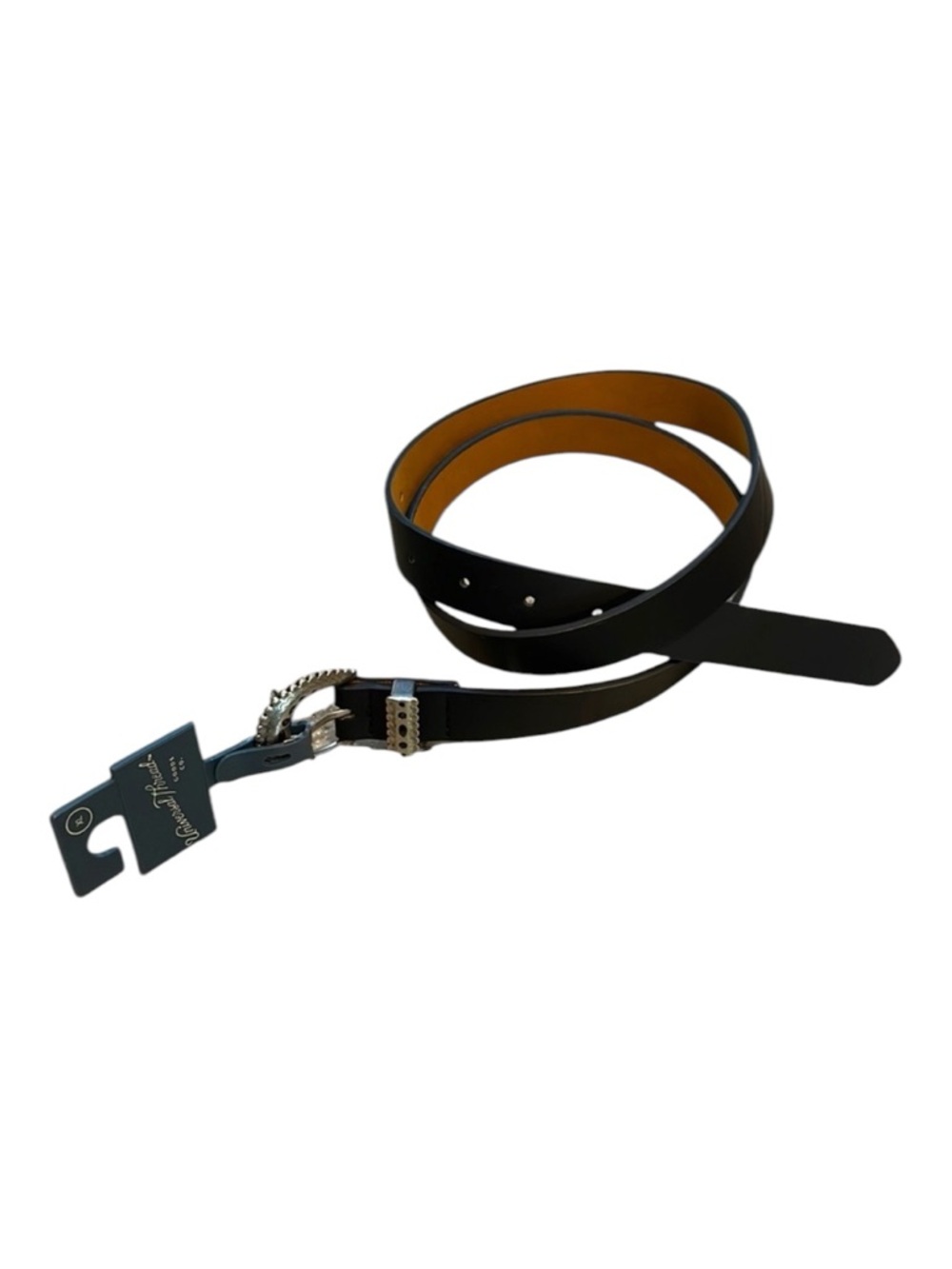 UNIVERSAL THREAD GOODS JEWELED BUCKLE FAUX LEATHER BELT BLK SZ XL NEW WITH TAGS
